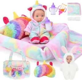 zestaw-lalka-20cm-akcesoria-ubranka-lozeczko-toyba-butelki-idealny