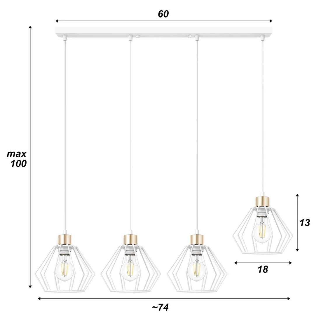 zyrandol-brylant-4xe27-led