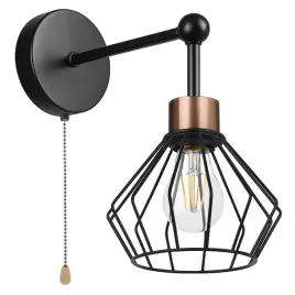 kinkiet-loft-druciany-led-z-wlacznikiem-czarny-miedziany-e27