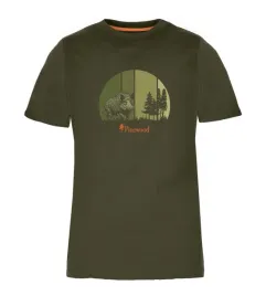 damski-t-shirt-pinewood-wild-boar-3467-zielen-oliwkowa-s