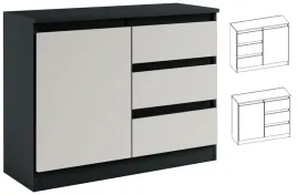 014111-komoda-b1d3s-100cm-czarny-kaszmir-kolory