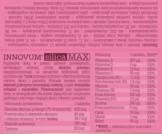 olimp-innovum-silica-max-30-tabletek-podstawowy-skladnik-multiwitamina