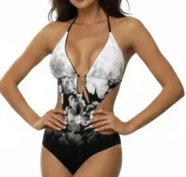kostium-kapielowy-monokini-czarno-bialy-kwiaty-wiazany-modelujacy-s-s096
