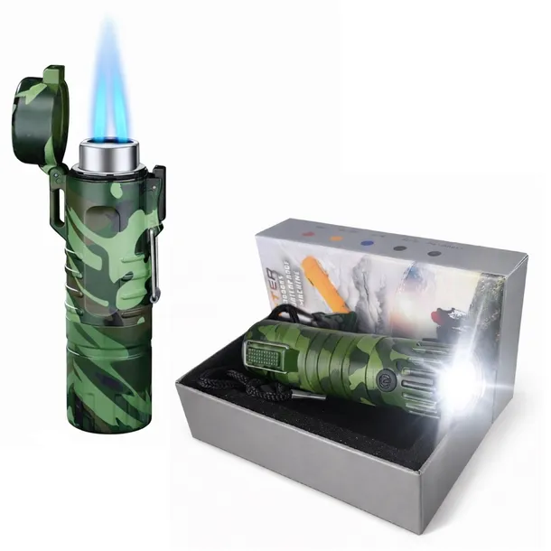 Taktyczna ZAPALNICZKA żarowa USB LATARKA (I160)
