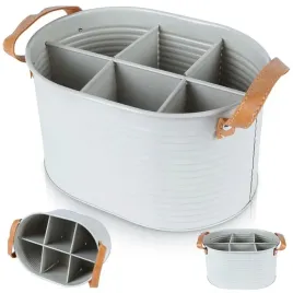 skrzynka-organizer-stojak-na-butelki-metalowa-szara-home-styling-255x18cm