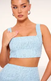 niebieska-cekinowa-bluzka-prettylittlething-xl