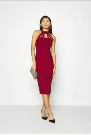 bordowa-elegancka-sukienka-trendyol-l