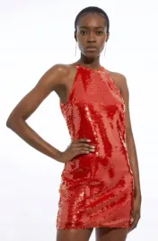 pomaranczowa-sukienka-z-cekinami-karen-millen-l