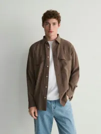 brazowa-koszula-comfort-fit-reserved-xl