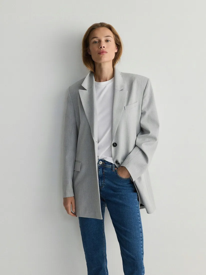 szara-marynarka-oversize-reserved-xl-stan-nowy