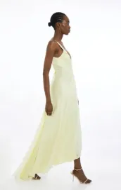 zolta-zwiewna-sukienka-maxi-z-wiskozy-karen-millen-l