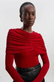 czerwone-body-z-drapowaniem-na-przodzie-karen-millen-s