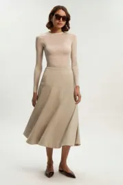 bezowa-dopasowana-spodnica-midi-karen-millen-m
