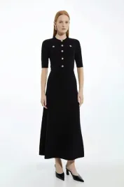 czarna-sukienka-maxi-z-prazkowanej-dzianiny-karen-millen-m