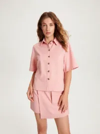 rozowa-koszula-z-krotkim-rekawem-reserved-l