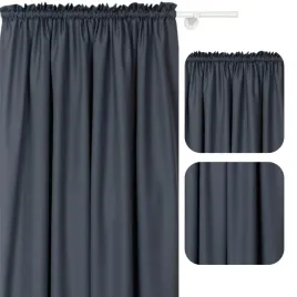 zaslona-na-zabki-140x230-szara-gladka-tasma-tunel-zaslony-do-salonu