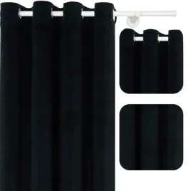 zaslona-gotowa-welur-na-przelotkach-140x250-czarna-zaslony-do-salonu