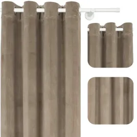 zaslona-gruba-welurowa-140x270-na-przelotkach-kolkach-bezowa-bez-zaslony