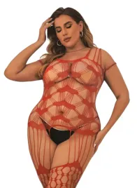 seksowna-bielizna-damska-typu-kabaretka-czerwona-plus-size