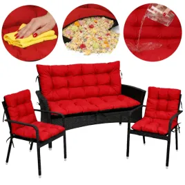 poduszki-wodoodporne-na-meble-rattanowe-fotel-180x60x50-zestaw-2-1-czerwony