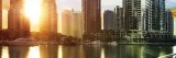 obraz-scienny-z-ramka-dubaj-zachod-slonca-30x20-tematyka-architektura