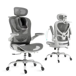 krzeslo-ergonomic-pro1-szare-z-zaglowkiem-3d-i-wieszakiem-na-plaszcze