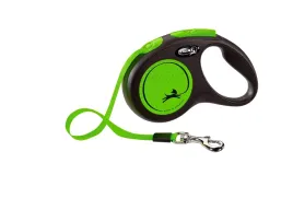 flexi-smycz-new-classic-m-tasma-5m-do-25kg-green-neon
