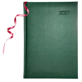 kalendarz-dzienny-a4-2027-terminarz-ksiazkowy-dzienny-zielony-dlugopis