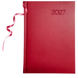 kalendarz-dzienny-a5-2027-terminarz-ksiazkowy-dzienny-bordowy-dlugopis