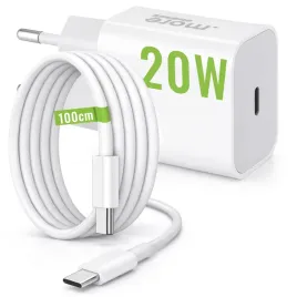szybka-ladowarka-do-telefonu-20w-usb-c-sieciowa-kabel-usb-c-100cm-1m