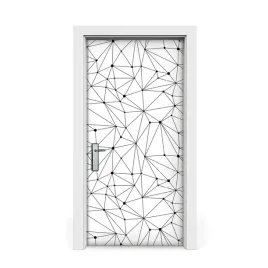 naklejka-na-drzwi-okleina-linie-i-kropki-3d-95x205