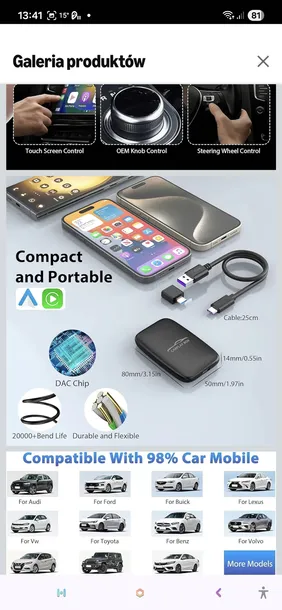 adapter-carplay-ai-box-5-w-1-mini-android-stan-opakowania-oryginalne-stan-nowy