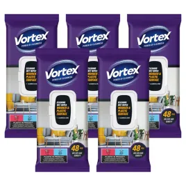 vortex-set-household-furniture-cleaning-wet-wipes-flip-top-48-pcs-x-5-packs