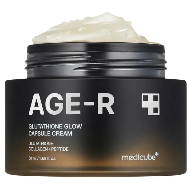 Krem do twarzy Medicube Age-R Glutathione niacynamid rozświetlający czarny