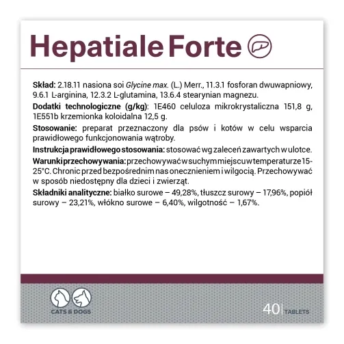vetexpert-hepatiale-forte-40-tabletek-postac-tabletki