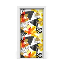 fototapeta-naklejka-drzwi-trojkaty-jesien-95x205