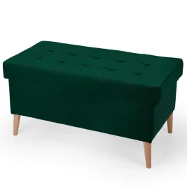 pufa-skrzynia-tapicerowana-pikowana-xl-ze-schowkiem-nozki-ciemnozielona