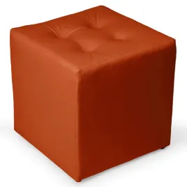 pufa-welurowa-kostka-tapicerowana-salon-siedzisko-podnozek-pomaranczowa
