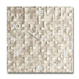 duzy-szklany-zegar-scienny-drewniane-kostki-60x60