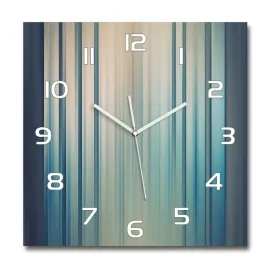 duzy-szklany-zegar-scienny-niebieskie-paski-60x60