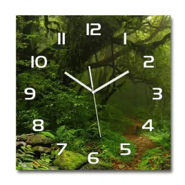 duzy-szklany-zegar-scienny-dzungla-w-nepalu-60x60
