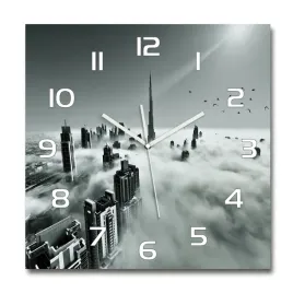 duzy-szklany-zegar-scienny-mgla-nad-dubajem-60x60