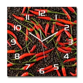 duzy-szklany-zegar-scienny-papryczki-chilli-60x60