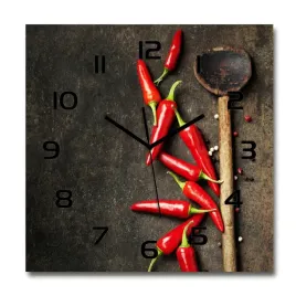 duzy-szklany-zegar-scienny-papryczki-chilli-60x60