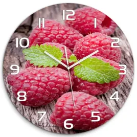 duzy-okragly-szklany-zegar-scienny-maliny-fi-60-cm