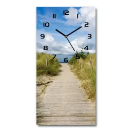 zegar-scienny-cichy-sciezka-na-plaze-30x60-pionowy