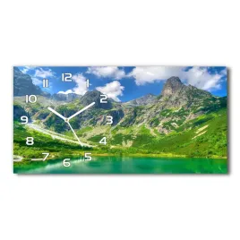 zegar-ze-szkla-na-sciane-jezioro-w-gorach-60x30-cm