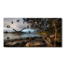 szklany-zegar-na-sciane-drzewo-nad-rzeka-60x30-cm
