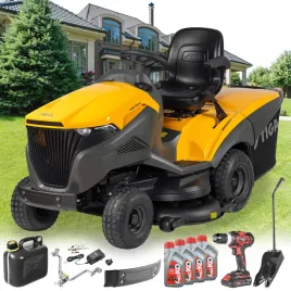 stiga-traktor-kosiarka-z-koszem-320l-estate-9122-w-automat-honda-3w1-zestaw