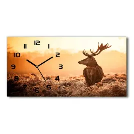 zegar-scienny-szklany-jelen-wschod-slonca-60x30-cm